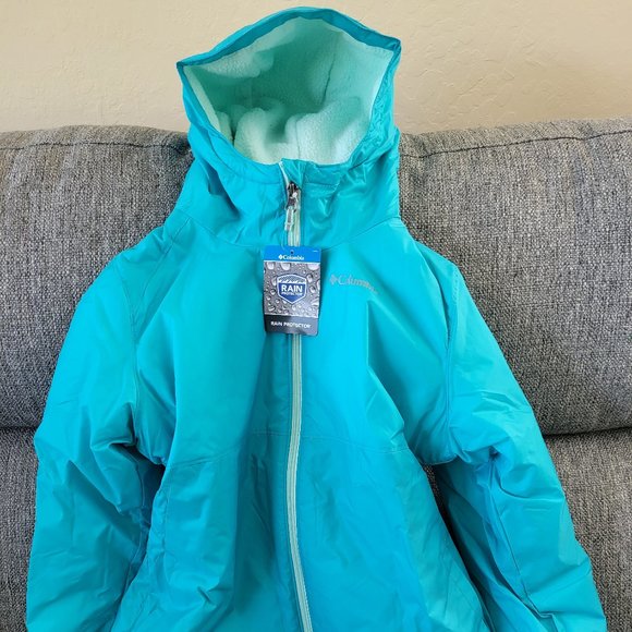 Columbia Other - Girls Columbia Sherpa Lined Rain Jacket